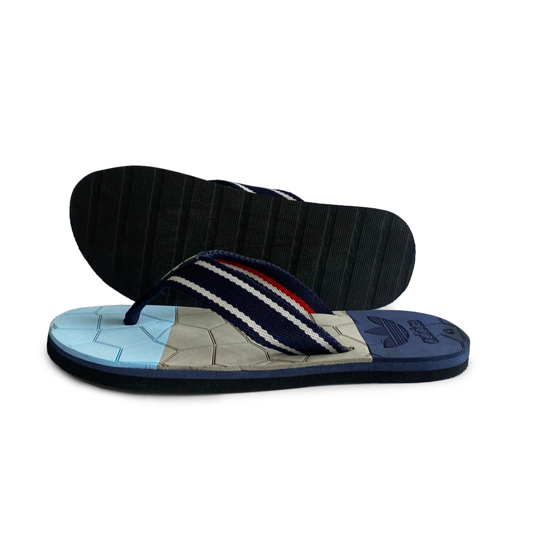 A-D-I-D-A-S- Sky Blue Cross slippers