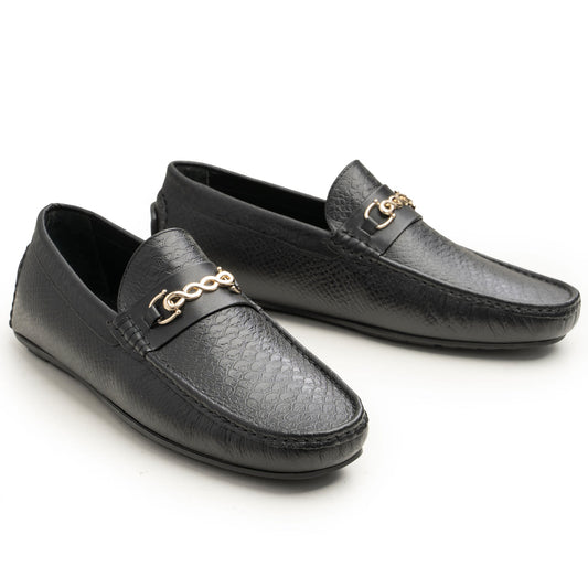 Chained Black Loafer