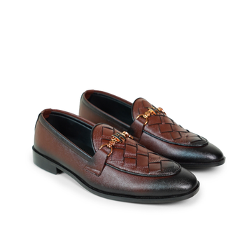 Briaded Brown Formal shoes